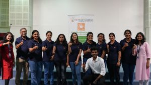 Team WinVinaya posing for a photo during the session at Christ University