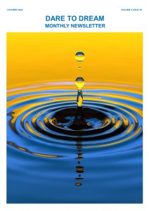 Ripples expanding across the water