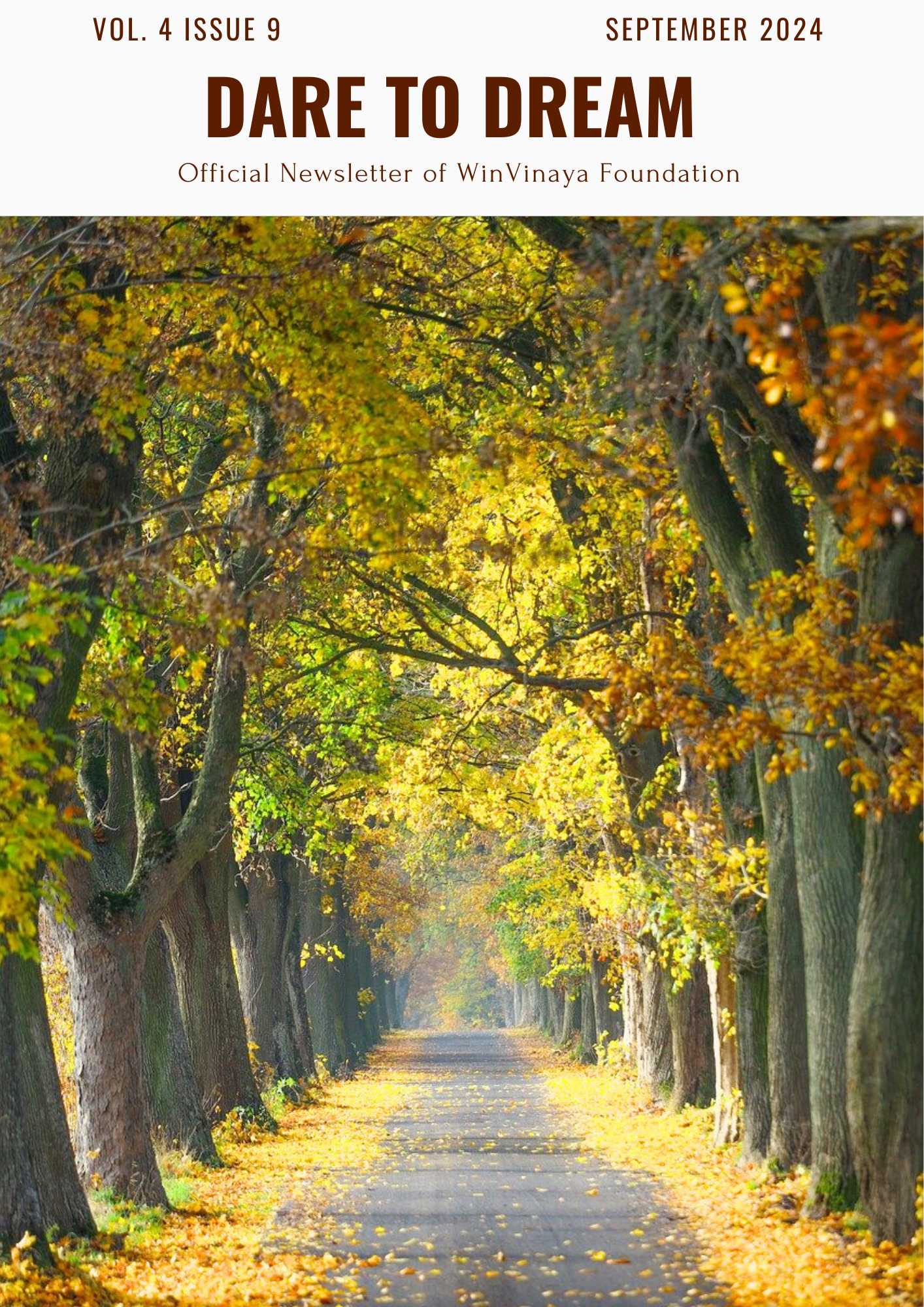 cover image for September months newsletter